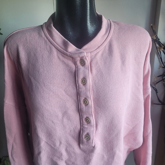 American Eagle Pink Cropped Sweater S - Picture 2 of 6